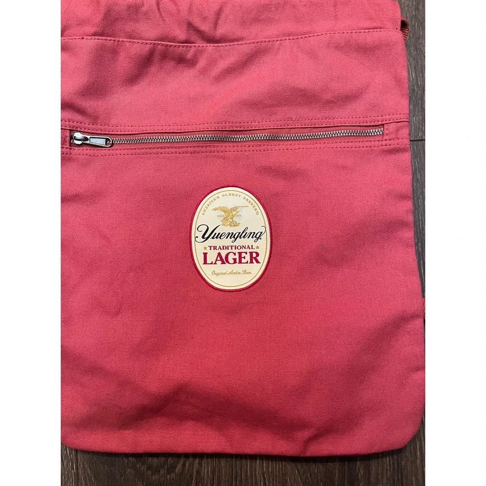 Port Authority Yuengling Beer Drawstring‎ Bag Backpack Canvas & 10 Coasters Set